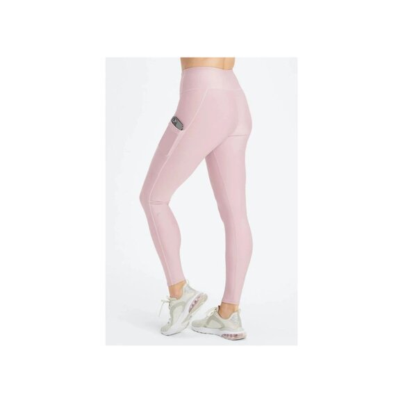 Fabletics Cold Weather High-Waisted Pocket Legging Muted Mauve Egret Short Sz M - Picture 2 of 4